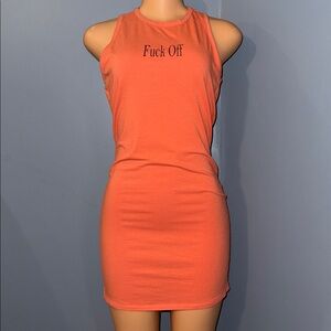 Mad Rag Coral Tank Top Dress - Size Large